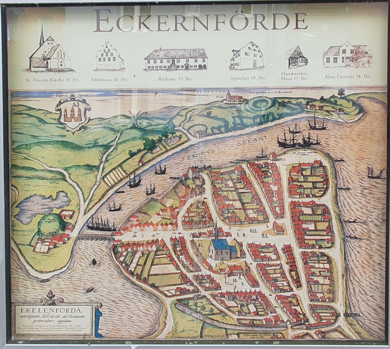 Historischer Stadtplan von Eckernförde